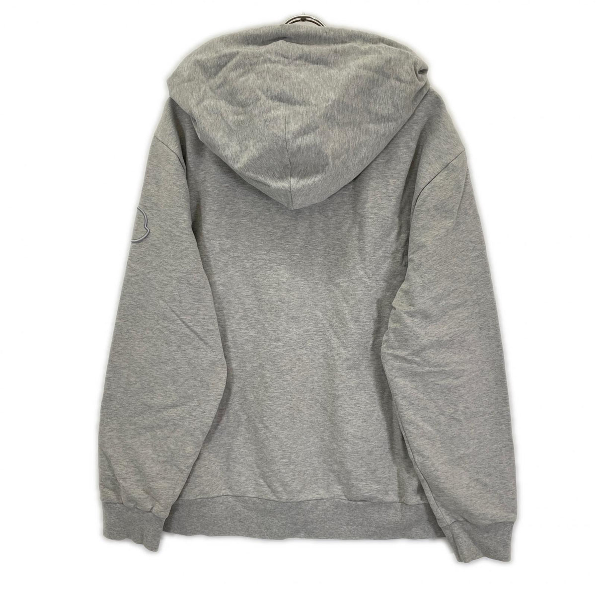 MONCLER 2022 Gray Cotton Felpa Hoodie Size XXL