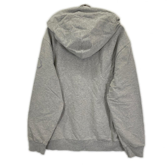 MONCLER 2022 Gray Cotton Felpa Hoodie Size XXL