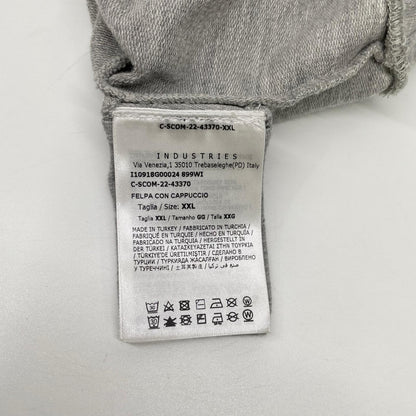 MONCLER 2022 Gray Cotton Felpa Hoodie Size XXL