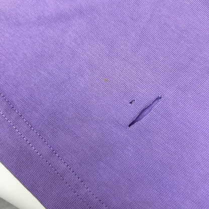 BALENCIAGA '21 Purple Distressed T-Shirt Size L