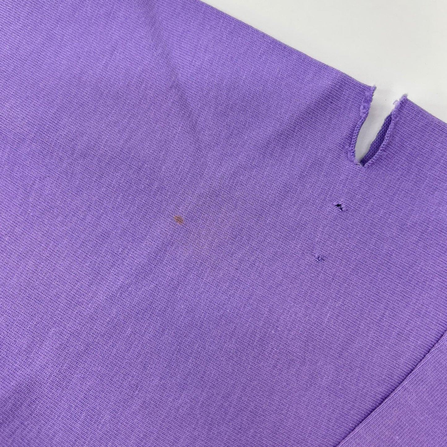 BALENCIAGA '21 Purple Distressed T-Shirt Size L