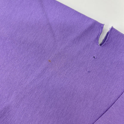 BALENCIAGA '21 Purple Distressed T-Shirt Size L