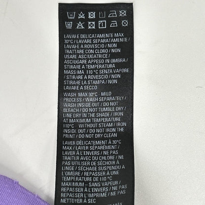 BALENCIAGA '21 Purple Distressed T-Shirt Size L