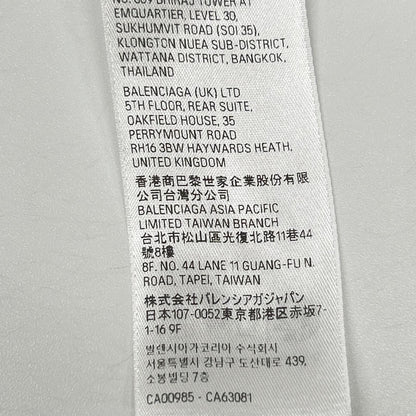 BALENCIAGA 23SS Top League Cotton T-Shirt White Size L