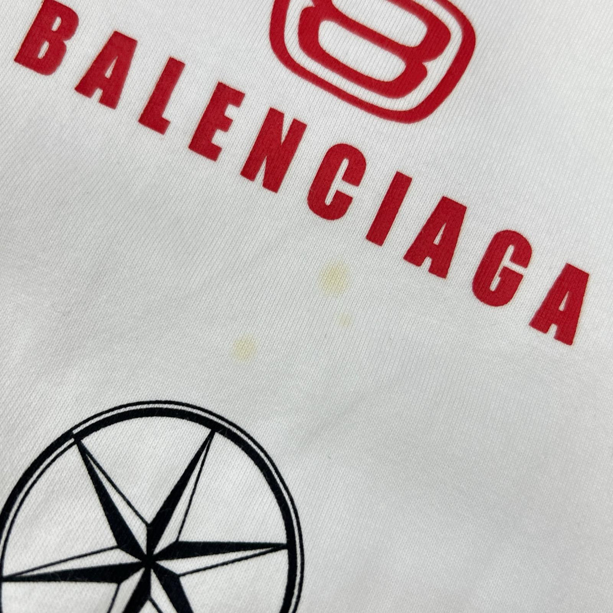 BALENCIAGA 23SS Top League Cotton T-Shirt White Size L