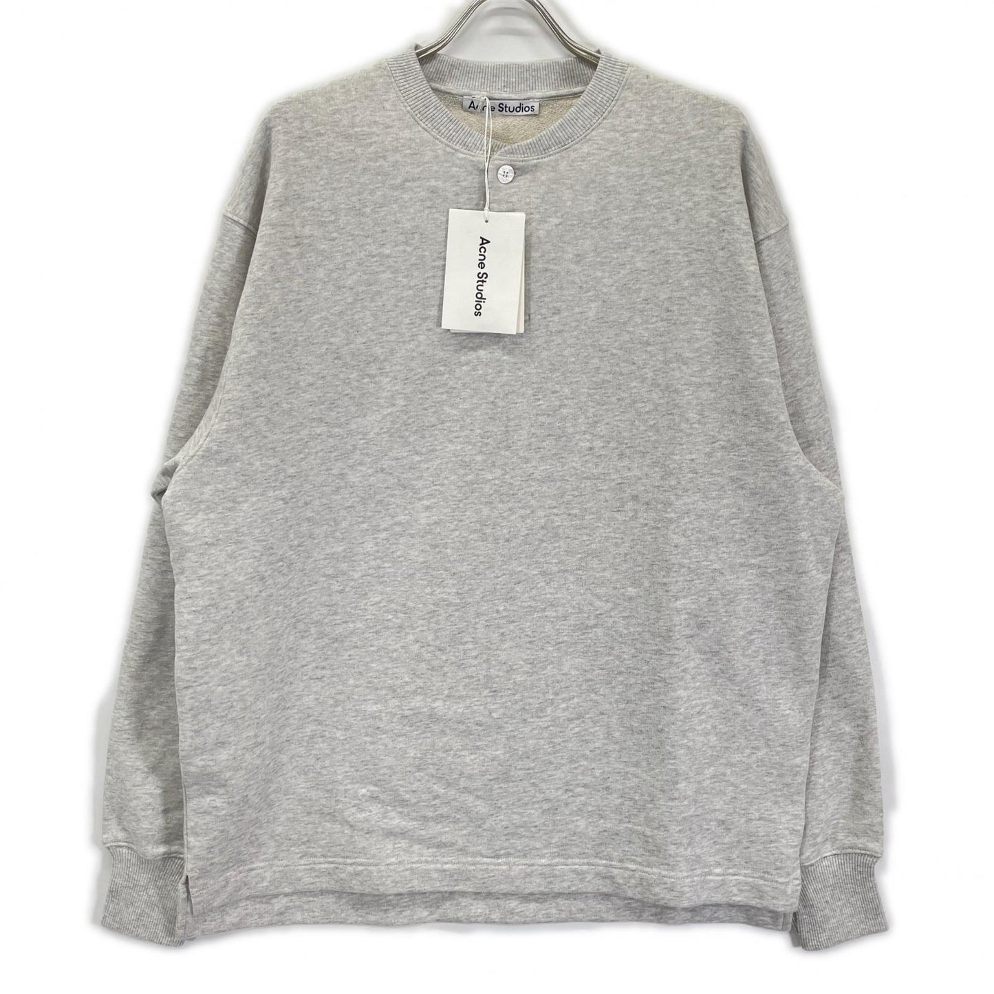 ACNE STUDIOS FN-MN-SWEA000404 Fleece Sweatshirt Gray Size XS