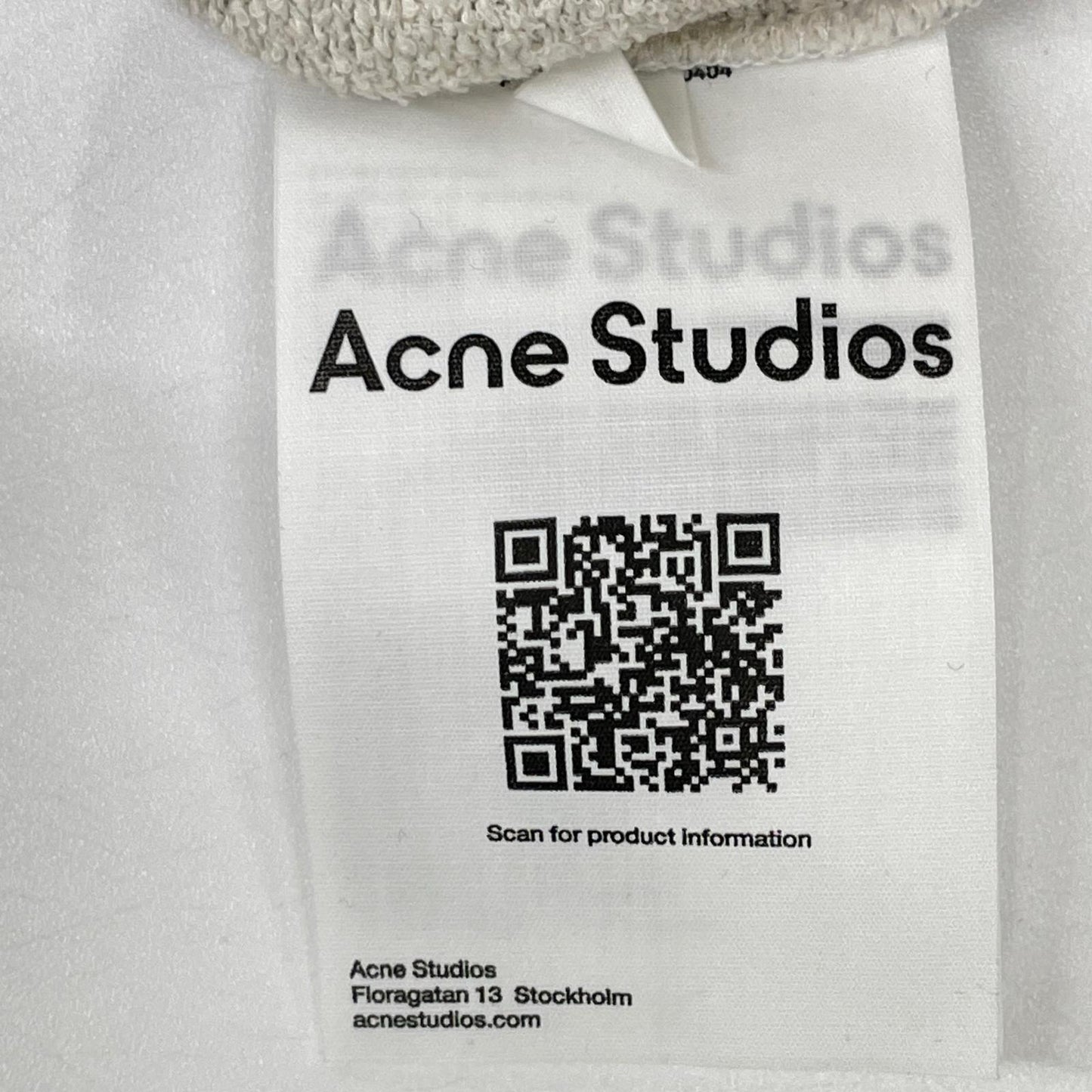 ACNE STUDIOS FN-MN-SWEA000404 Fleece Sweatshirt Gray Size XS