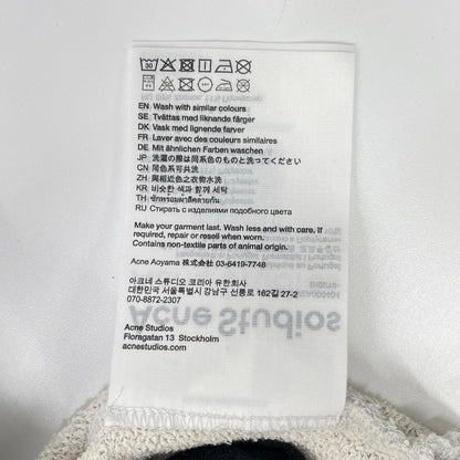 ACNE STUDIOS FN-MN-SWEA000404 Fleece Sweatshirt Gray Size XS