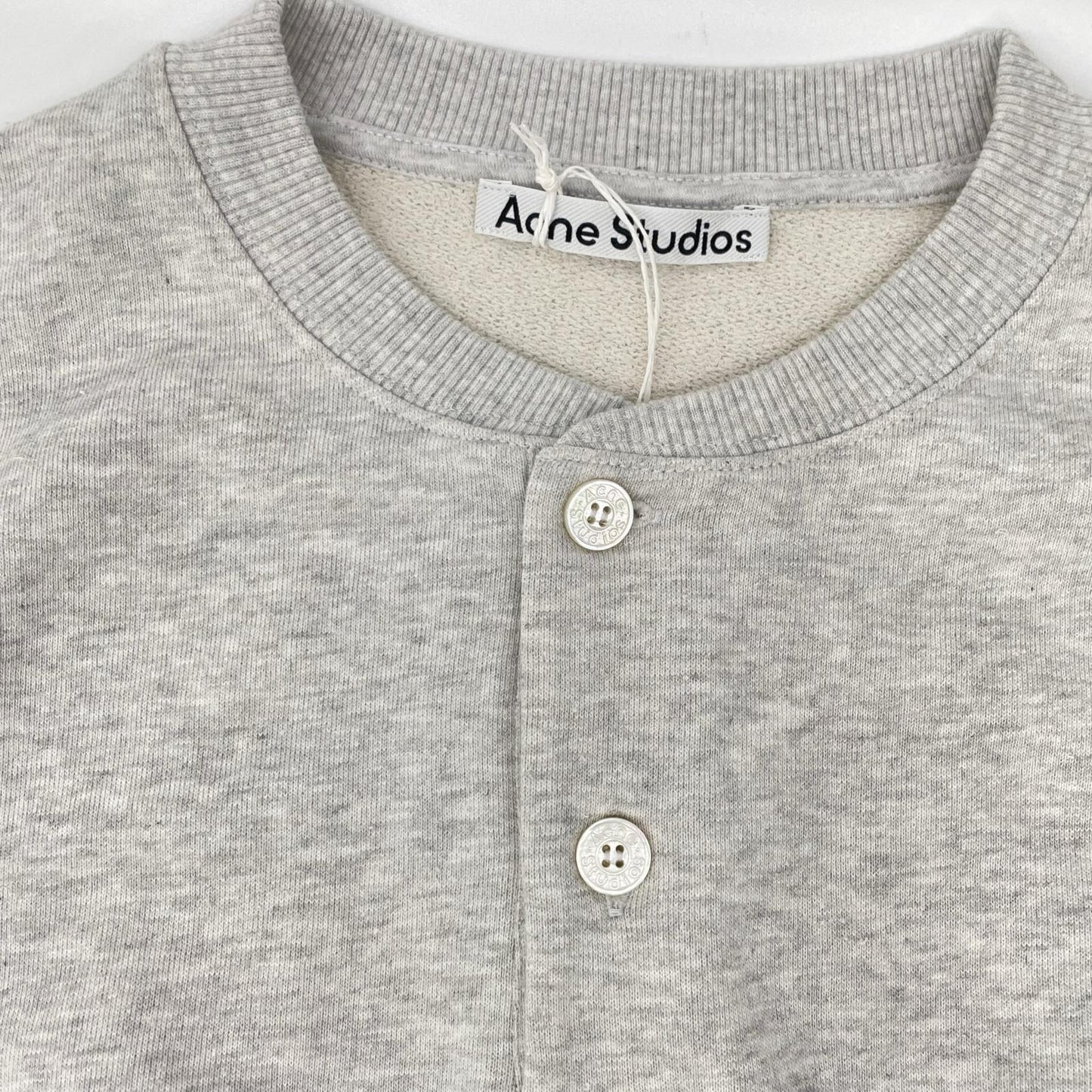ACNE STUDIOS FN-MN-SWEA000404 Fleece Sweatshirt Gray Size XS