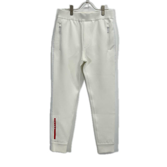 PRADA SPORT '20 SJP292 White Technical Joggers Size S