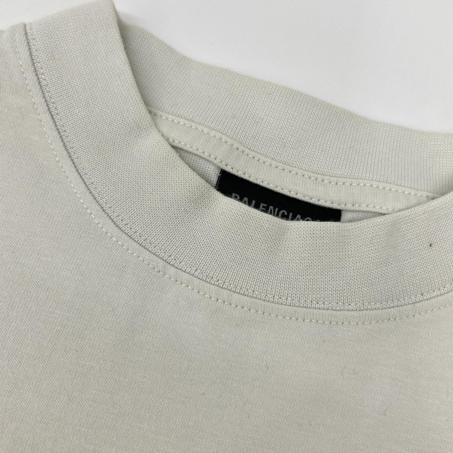BALENCIAGA '24 I LOVE PARIS Cotton T-Shirt Light Gray Size L
