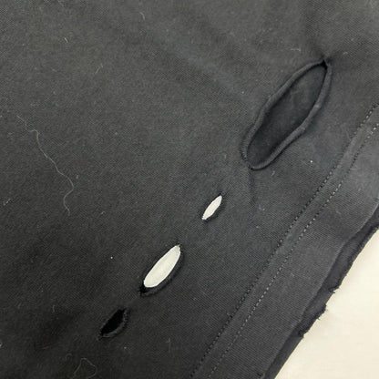 BALENCIAGA 21 Distressed T-Shirt Black Size XXS