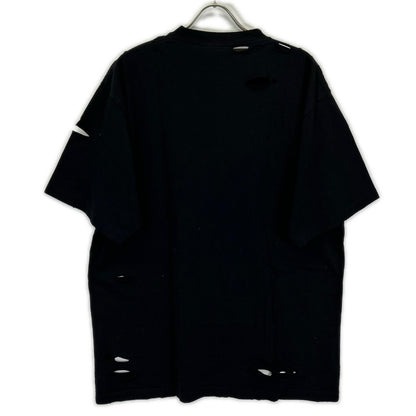 BALENCIAGA 21 Distressed T-Shirt Black Size XXS