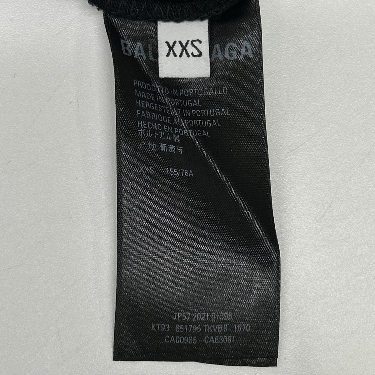 BALENCIAGA 21 Distressed T-Shirt Black Size XXS
