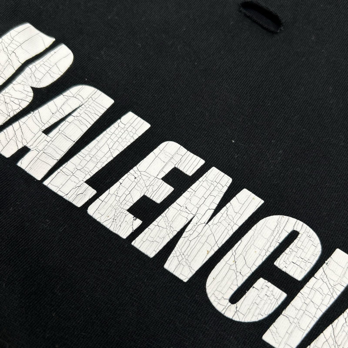 BALENCIAGA 21 Distressed T-Shirt Black Size XXS