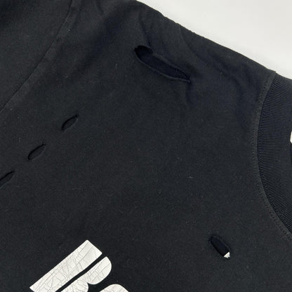 BALENCIAGA 21 Distressed T-Shirt Black Size XXS