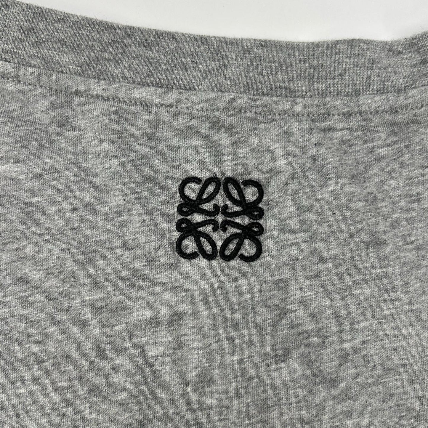 LOEWE Gray Graphic Print Logo Polyester T-Shirt Size M