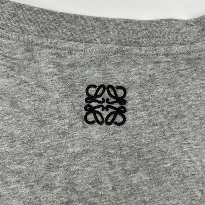 LOEWE Gray Graphic Print Logo Polyester T-Shirt Size M