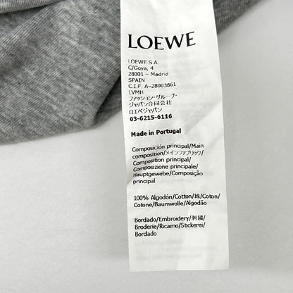 LOEWE Gray Graphic Print Logo Polyester T-Shirt Size M
