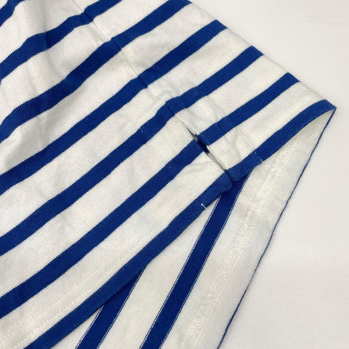 VALENTINO Striped Cotton Long Sleeve Shirt White/Blue Size S