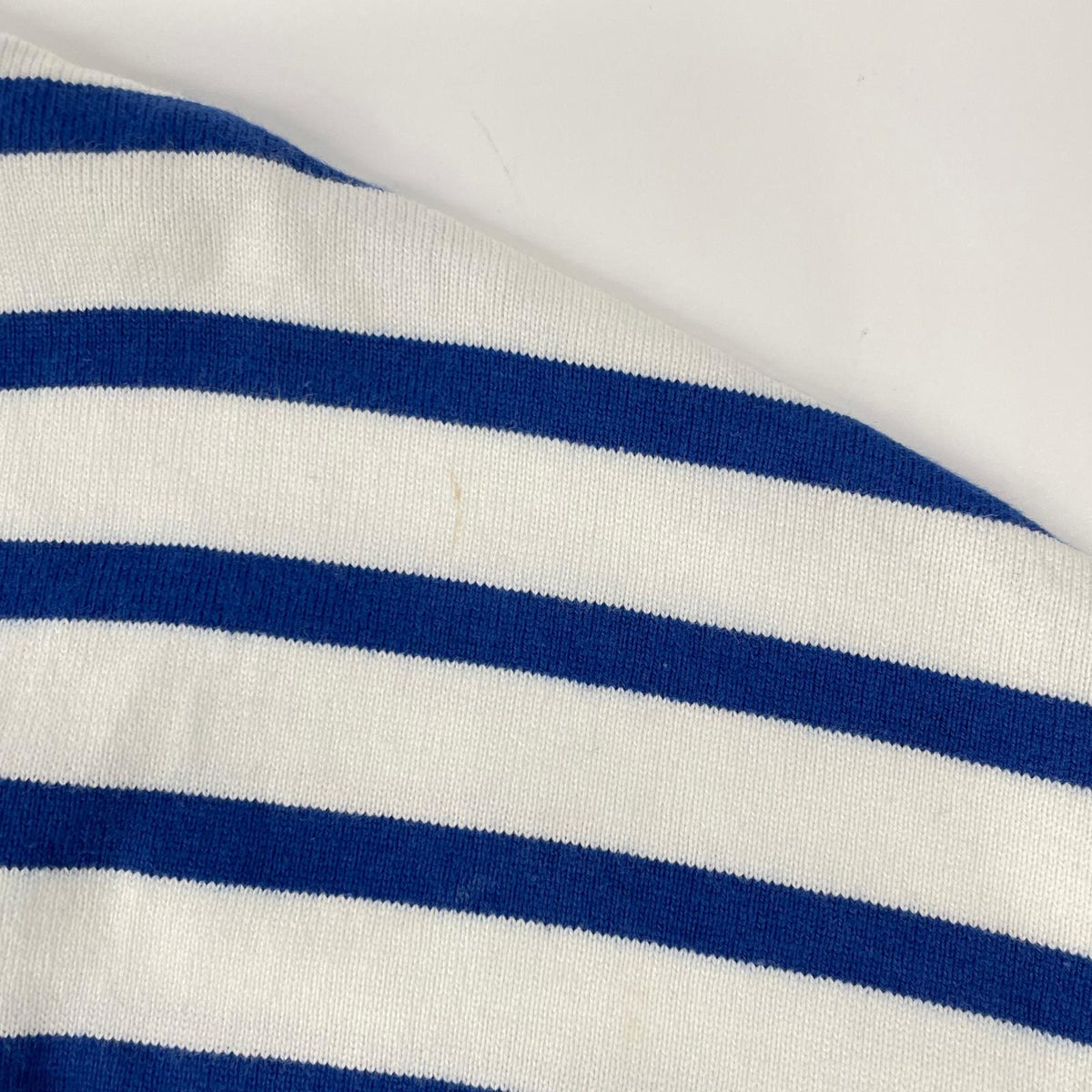 VALENTINO Striped Cotton Long Sleeve Shirt White/Blue Size S