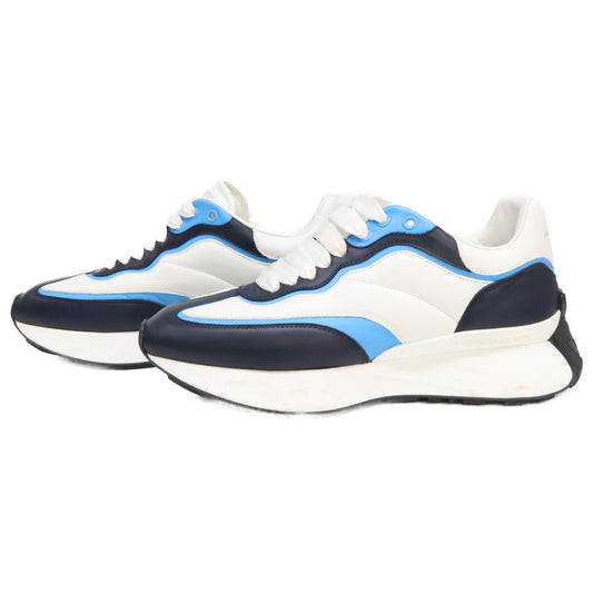 ALEXANDER McQUEEN Split White/Navy/Blue Sneakers Size EU 40