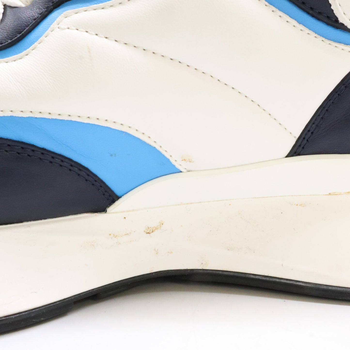 ALEXANDER McQUEEN Split White/Navy/Blue Sneakers Size EU 40