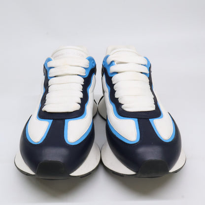 ALEXANDER McQUEEN Split White/Navy/Blue Sneakers Size EU 40