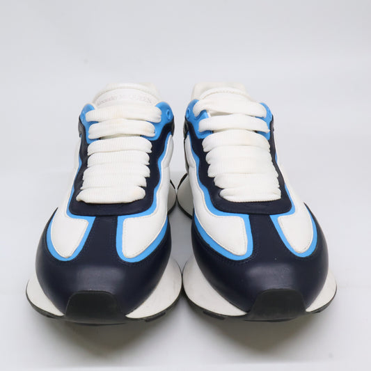 ALEXANDER McQUEEN Split White/Navy/Blue Sneakers Size EU 40