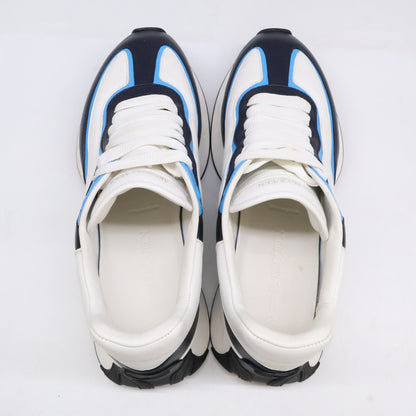 ALEXANDER McQUEEN Split White/Navy/Blue Sneakers Size EU 40