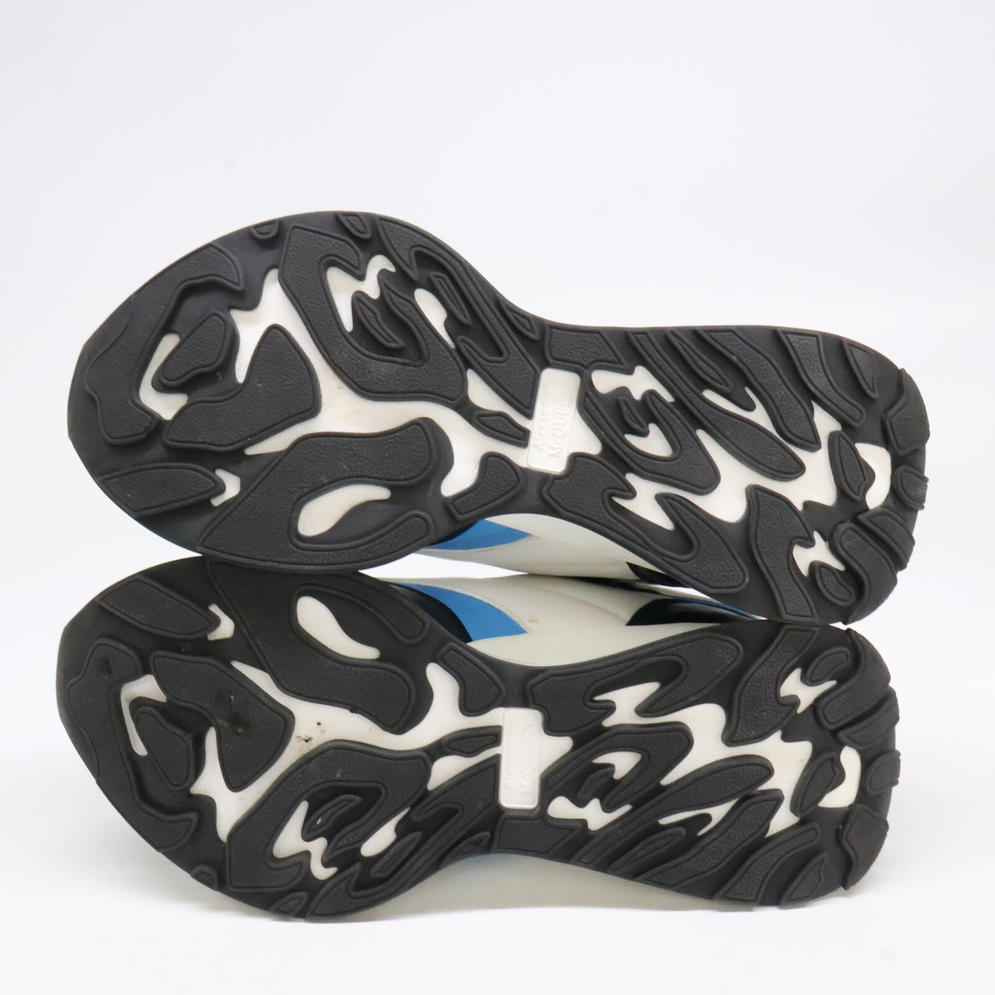 ALEXANDER McQUEEN Split White/Navy/Blue Sneakers Size EU 40