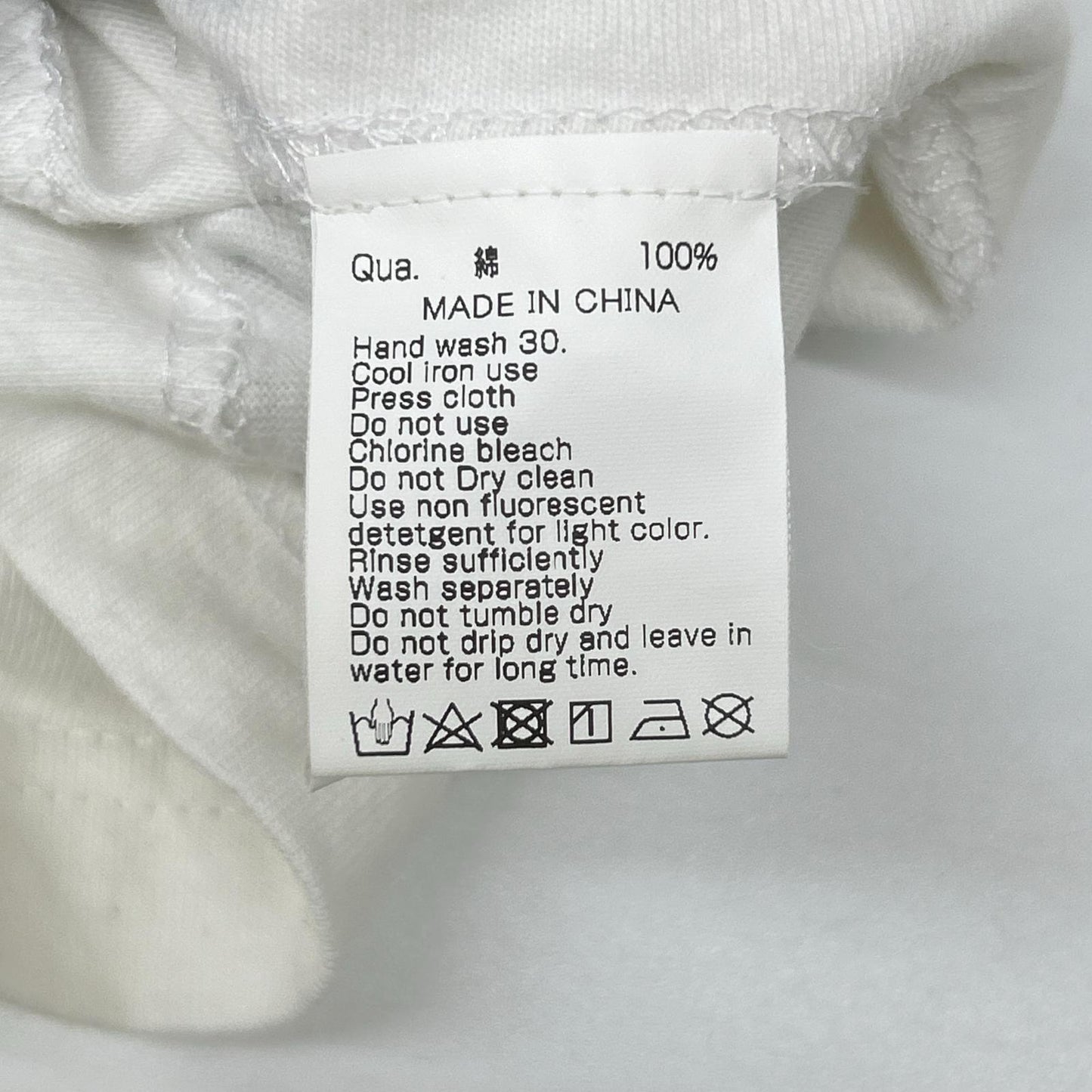FR2 Lady with Ermine Print Cotton Long T-Shirt White Size M