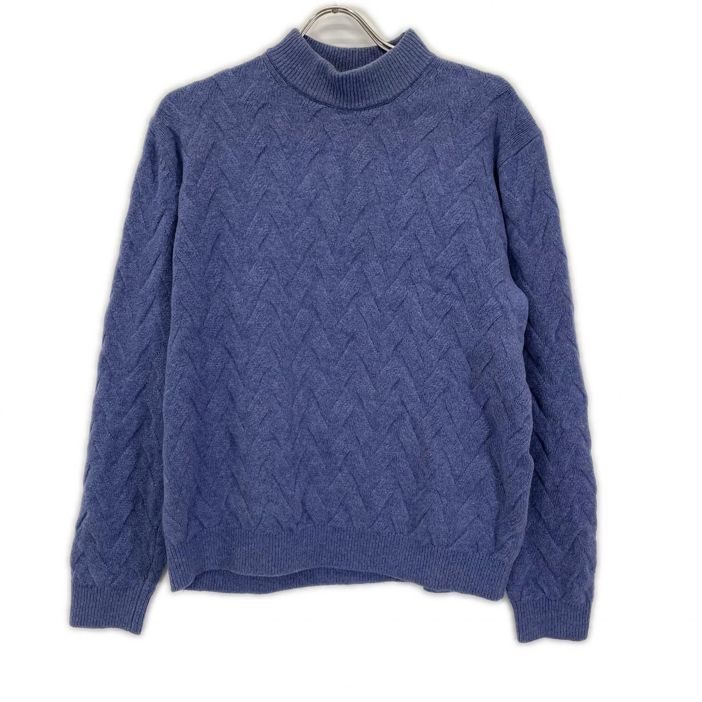 LANVIN 25AW SEMNOZ Wool Cashmere Mock Knit Purple Size 50