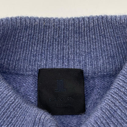 LANVIN 25AW SEMNOZ Wool Cashmere Mock Knit Purple Size 50