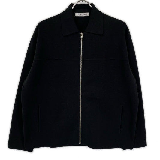 ESTNATION Milano Rib Polyester Shirt Blouson Black