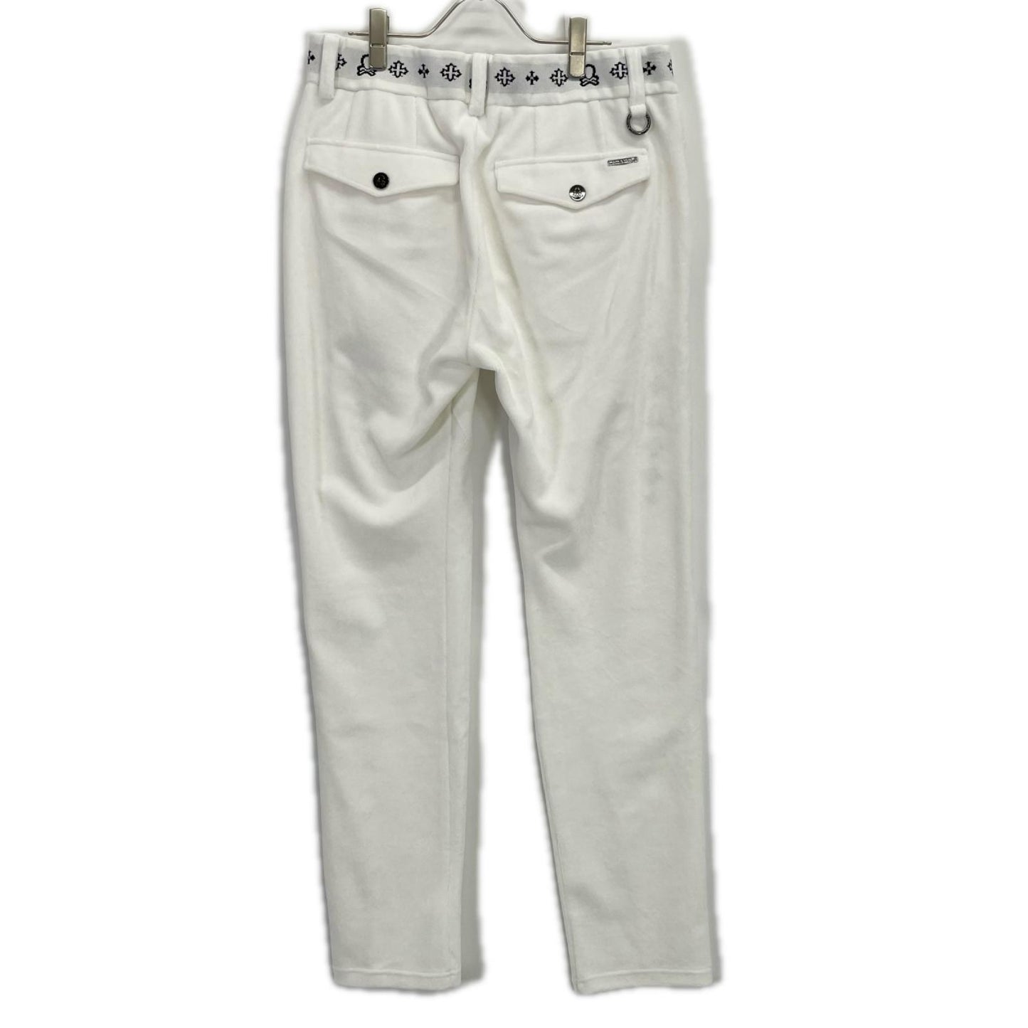MARK&LONA '25 Svastika Track Pants White Size 50