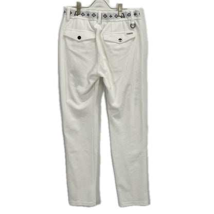 MARK&LONA '25 Svastika Track Pants White Size 50