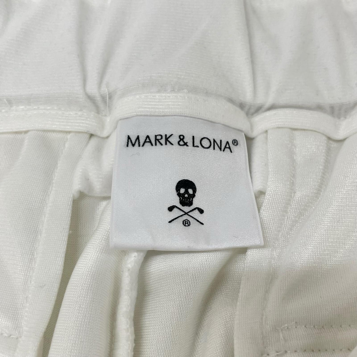 MARK&LONA '25 Svastika Track Pants White Size 50