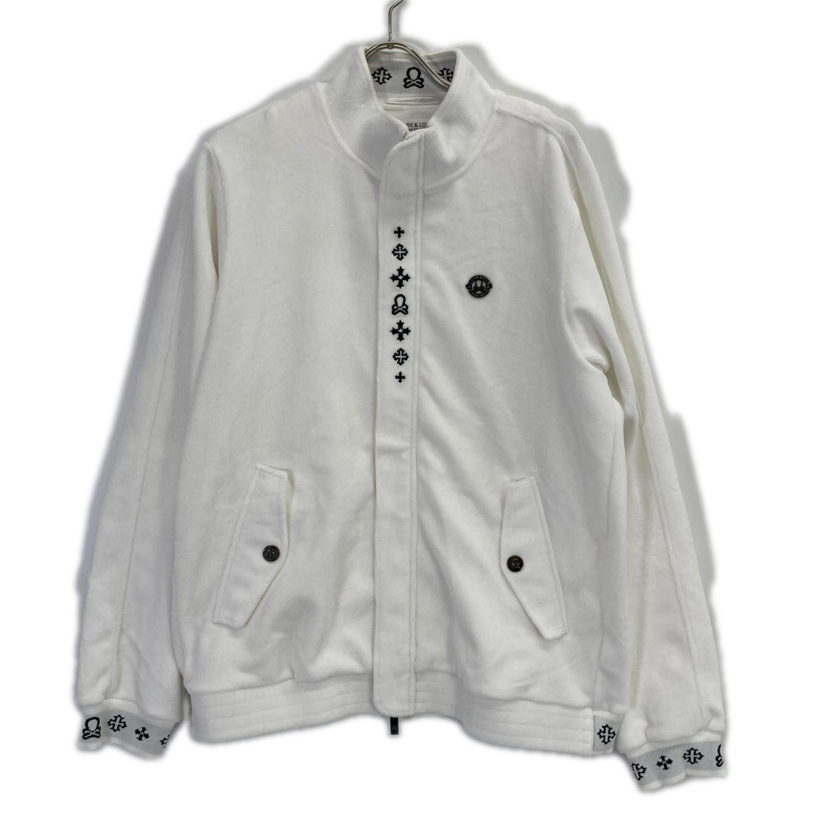 MARK&LONA '25 Svastika Track Jacket White Size 50