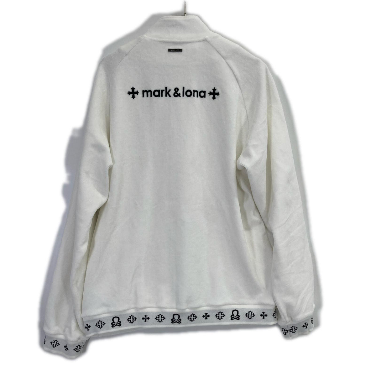 MARK&LONA '25 Svastika Track Jacket White Size 50