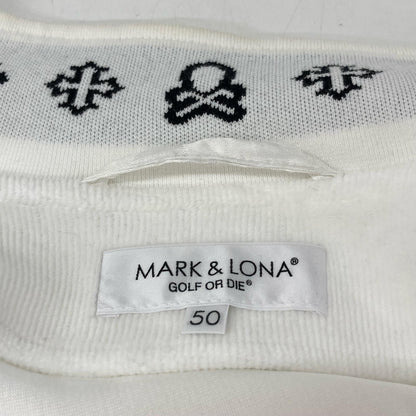 MARK&LONA '25 Svastika Track Jacket White Size 50