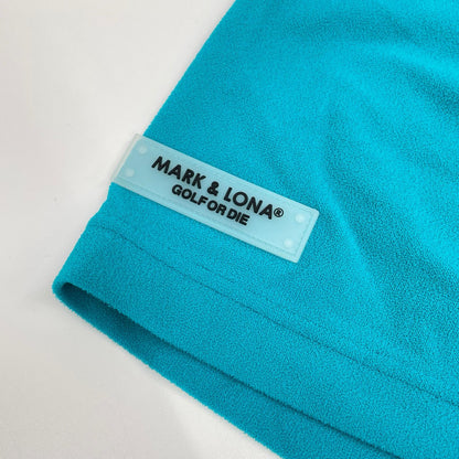 MARK&LONA Blue Ever ECONYL Mock Neck Tee Nylon Size 50