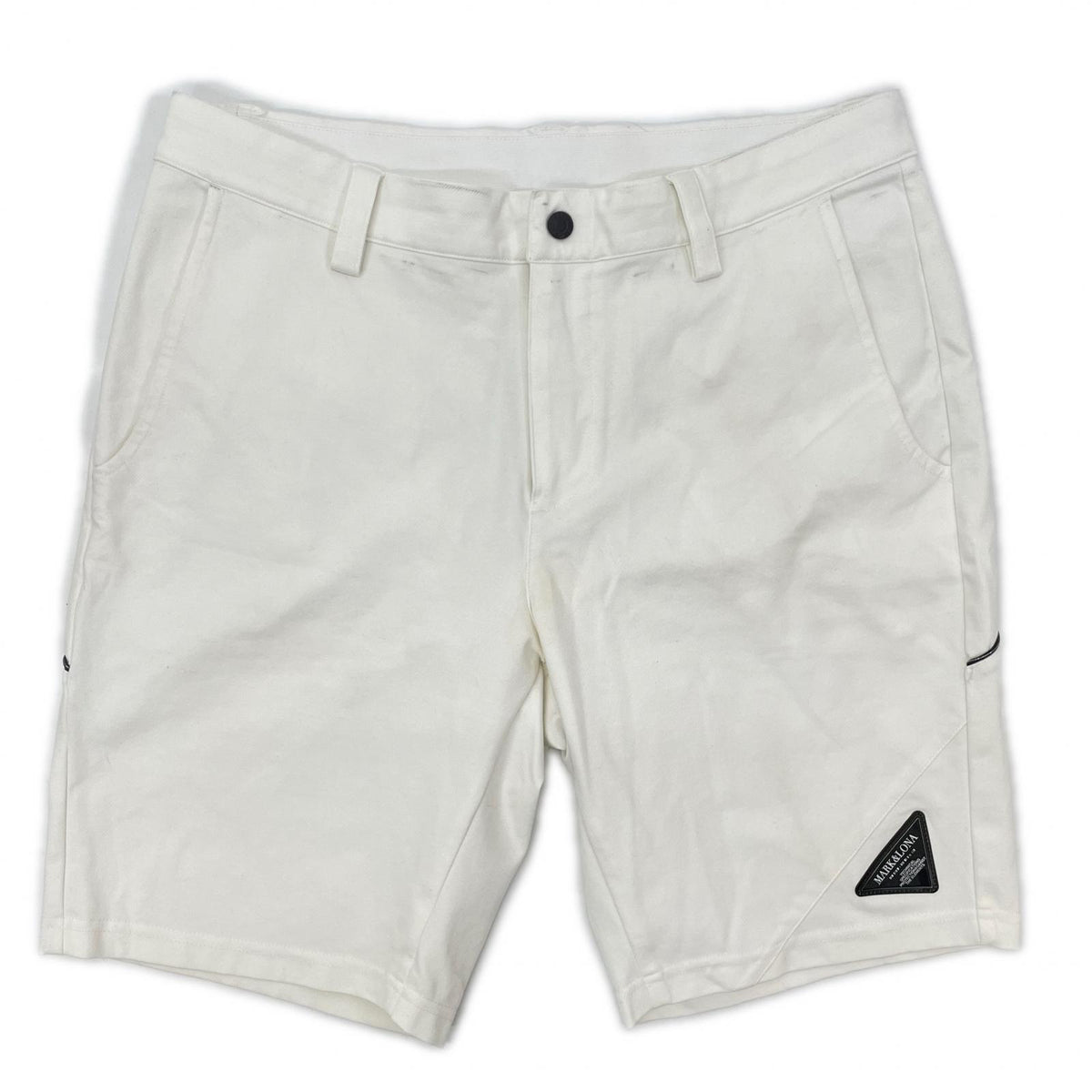 MARK&LONA 25SS White Nylon Golf Shorts Size 50