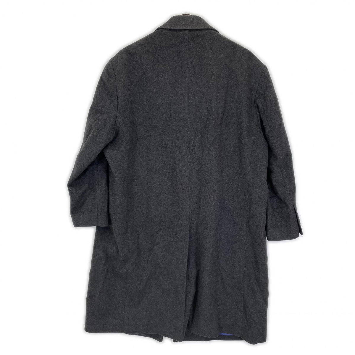 DIFFERENCE Charcoal Gray Cashmere Zegna Chester Coat Size 50