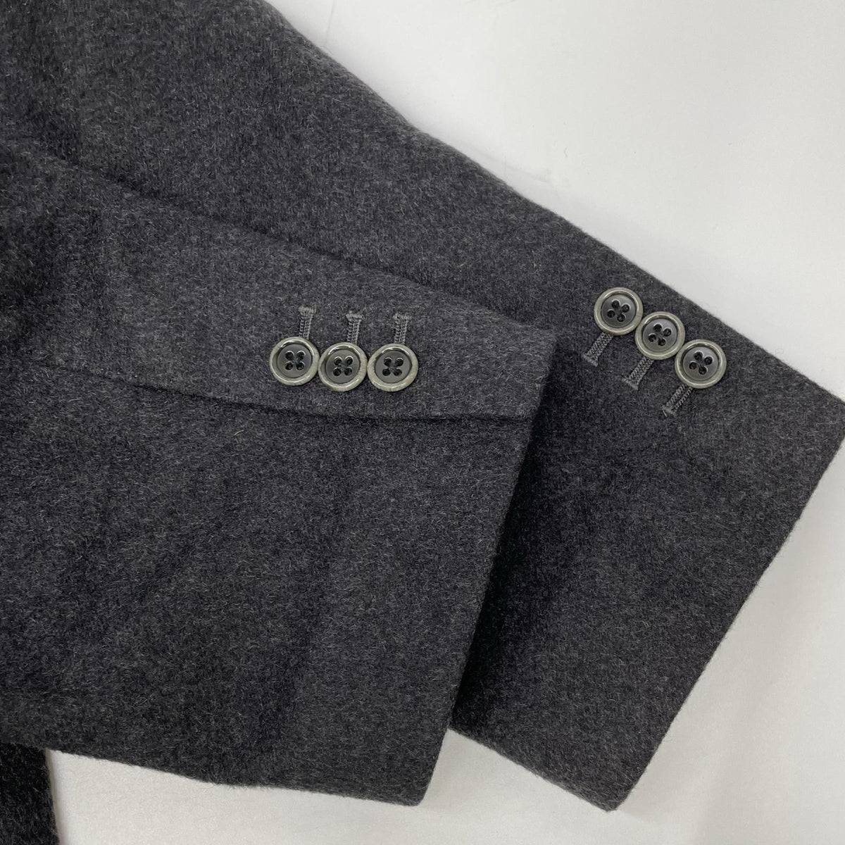 DIFFERENCE Charcoal Gray Cashmere Zegna Chester Coat Size 50