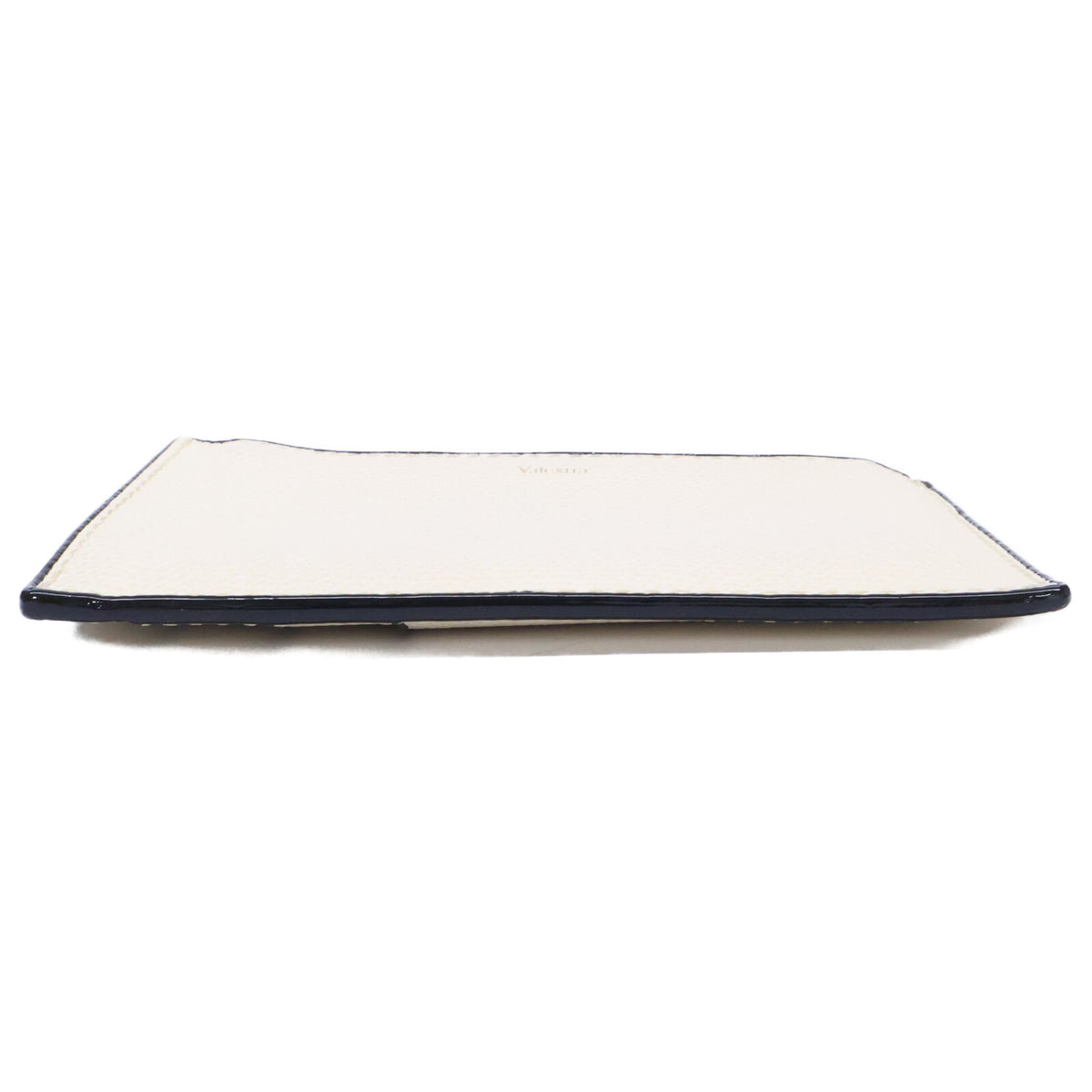 Valextra Card Holder 3CC with Zip White Coin Case Size ONE SIZE