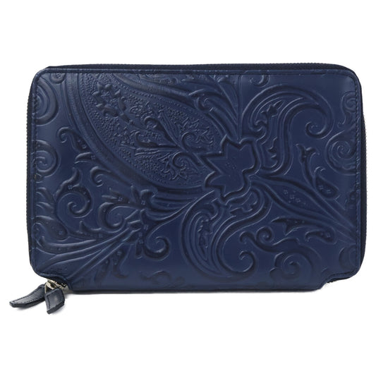 ETRO Margot Double Zip Organizer Bag Navy Size ONE SIZE
