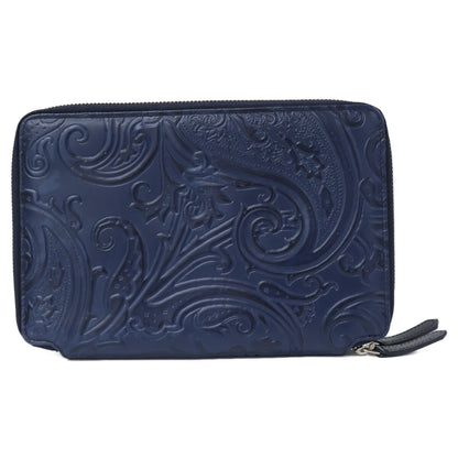 ETRO Margot Double Zip Organizer Bag Navy Size ONE SIZE