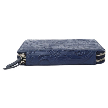 ETRO Margot Double Zip Organizer Bag Navy Size ONE SIZE