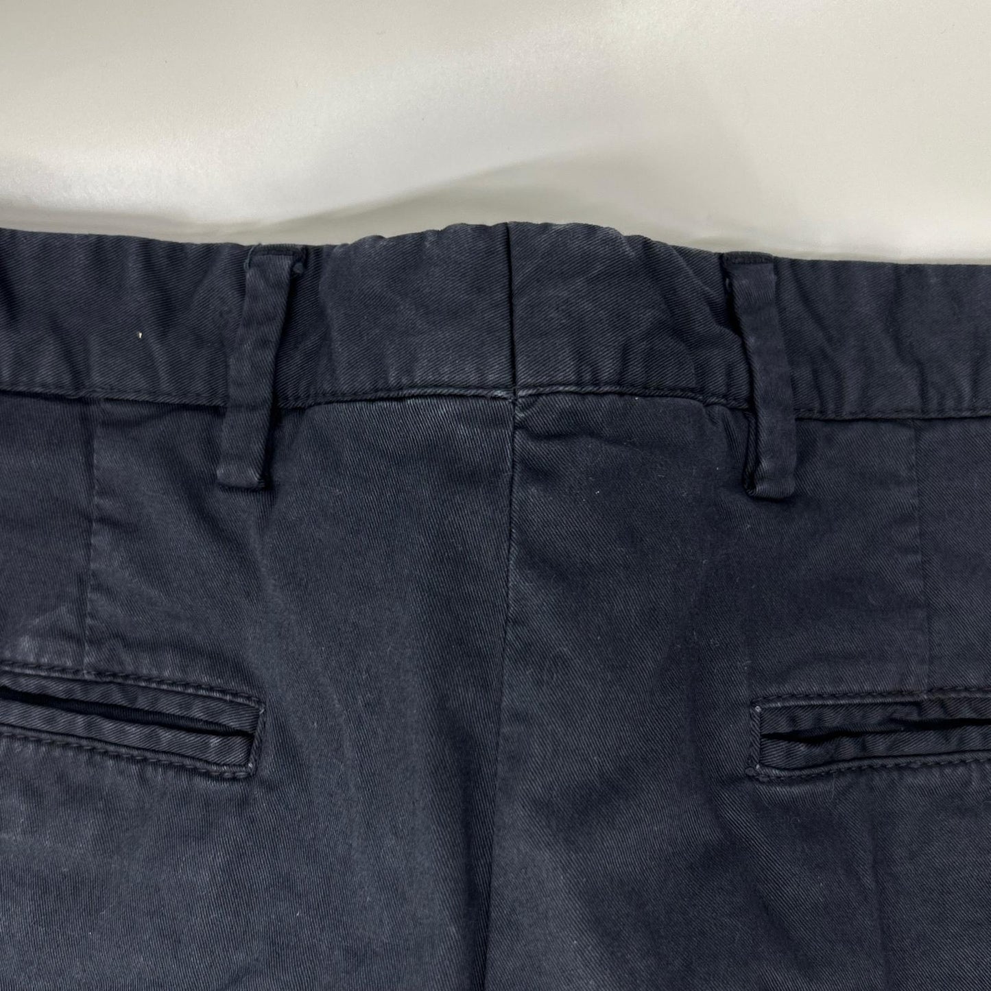 GERMANO Navy BEAMS F Cotton Gabardine 1-Pleat Shorts Size 46